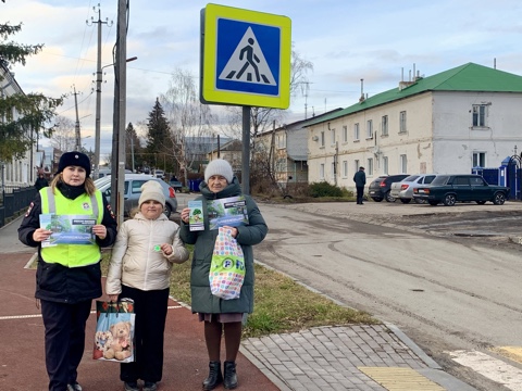 В рамках Всемирного дня ребёнка  сотрудники отделения Госавтоинспекции МО МВД России «Карсунский» провели профилактическую акцию «Возьми ребёнка за руку.