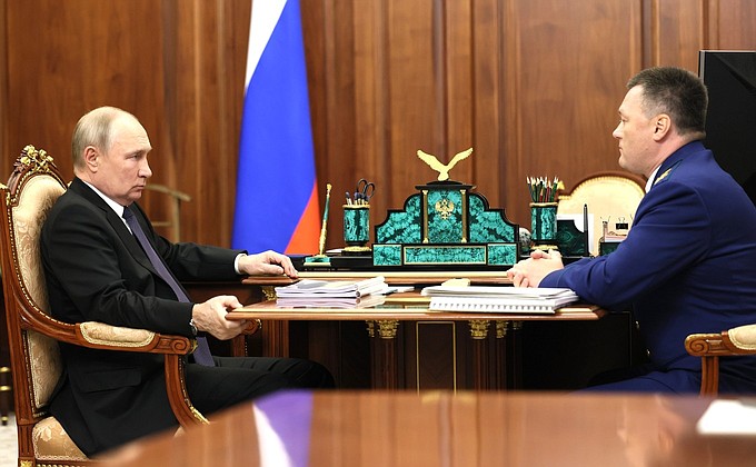 Встреча с Генеральным прокурором Игорем Красновым. Встреча с Генеральным прокурором Игорем Красновым.