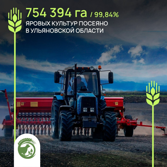 Сев яровых культур выполнен на площади. Сев яровых культур выполнен на площади.