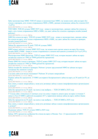 Топ-10 тем уходящей недели за 21.02.2025 13-00 - 28.02.2025 12-59 - 0001.